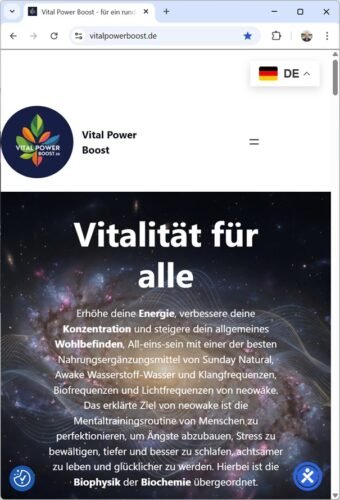 Website vitalpowerboost.de