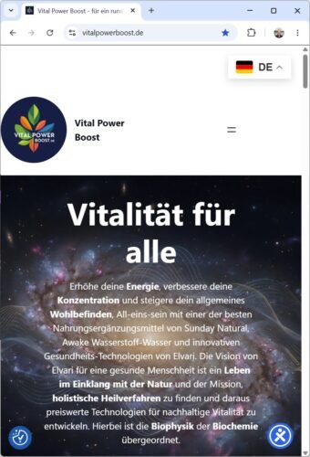 Website vitalpowerboost.de