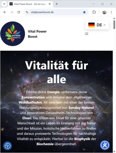 Website vitalpowerboost.de